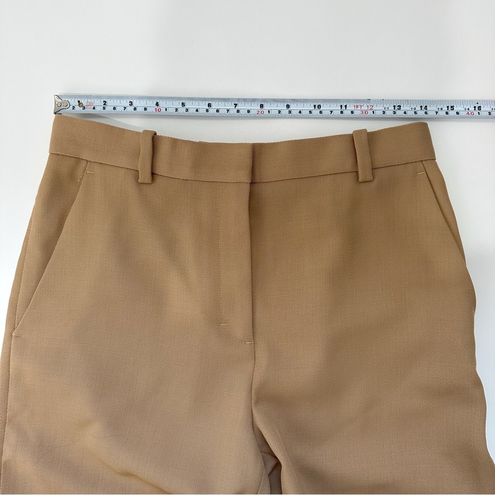 COS Wool High Rise Wide Leg Camel Trousers Sz 4 - Picture 14 of 15